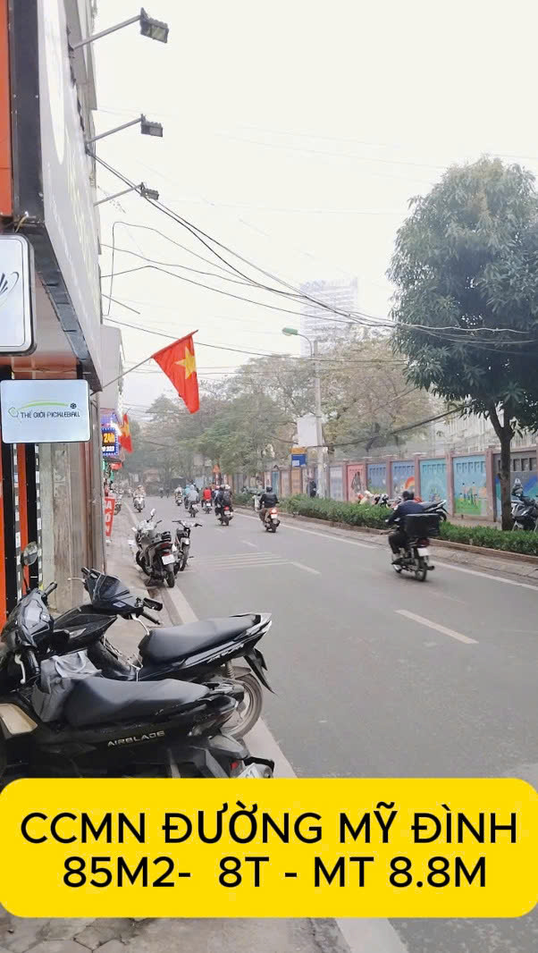 BÁN CCMN MỸ ĐÌNH 85M2 - 8 TẦNG - MT 8.8M – 22 PHÒNG - DT 100 TRIỆU/THÁNG